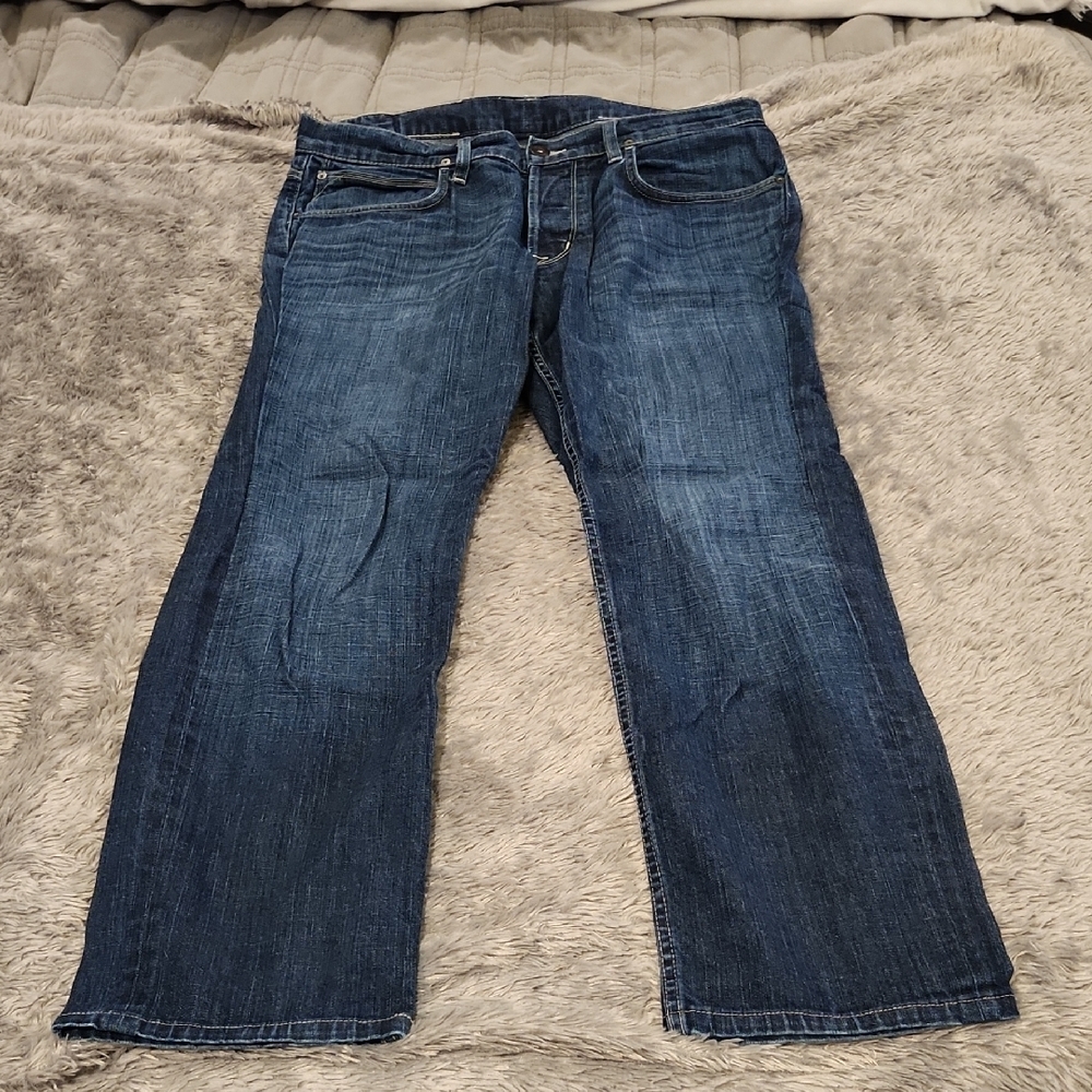 Hudson Jeans Dark Blue Straight-Leg Denim Size 38!